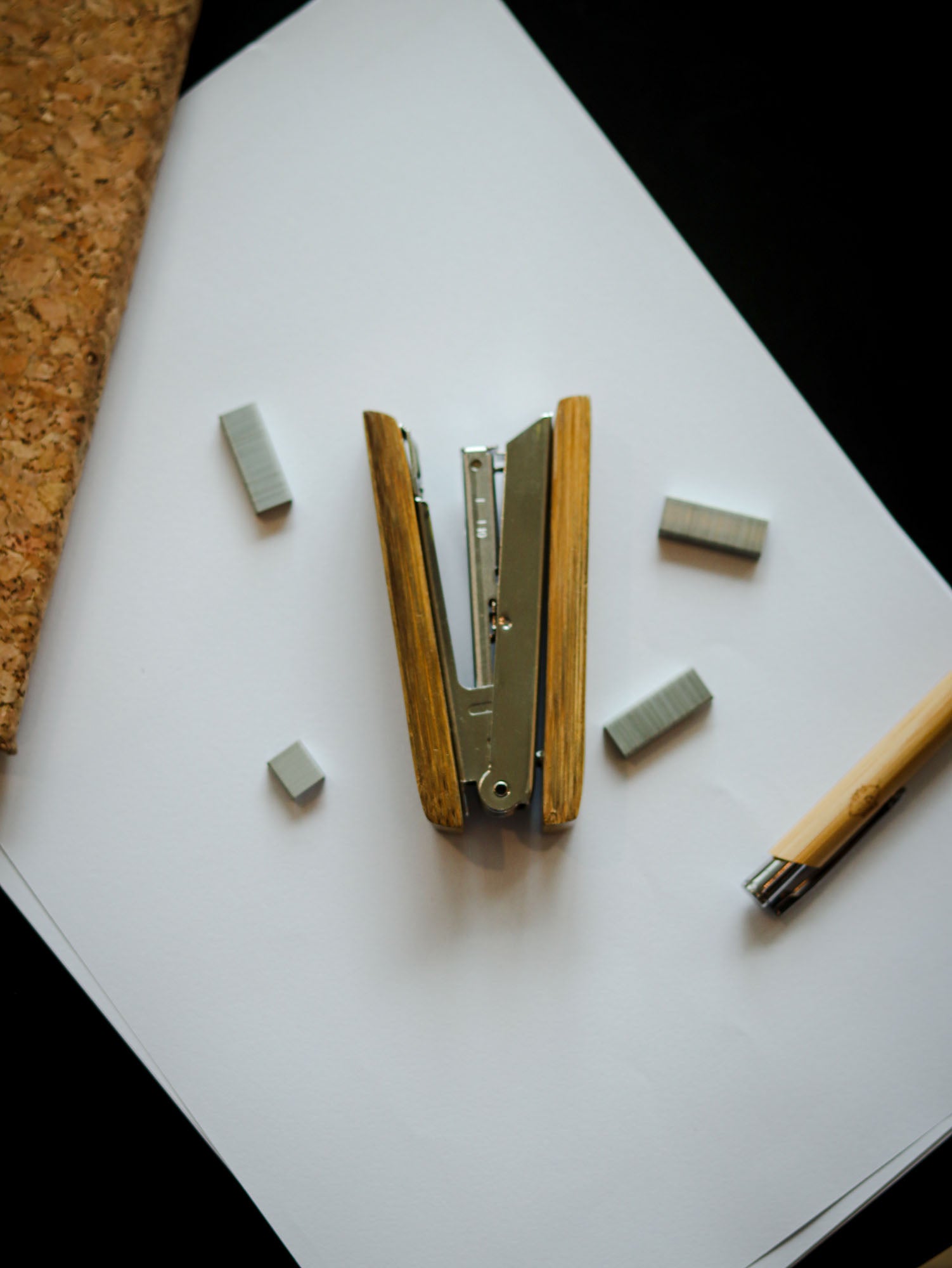 Sustainable bamboo stapler - perfect eco-friendly stationery accessory