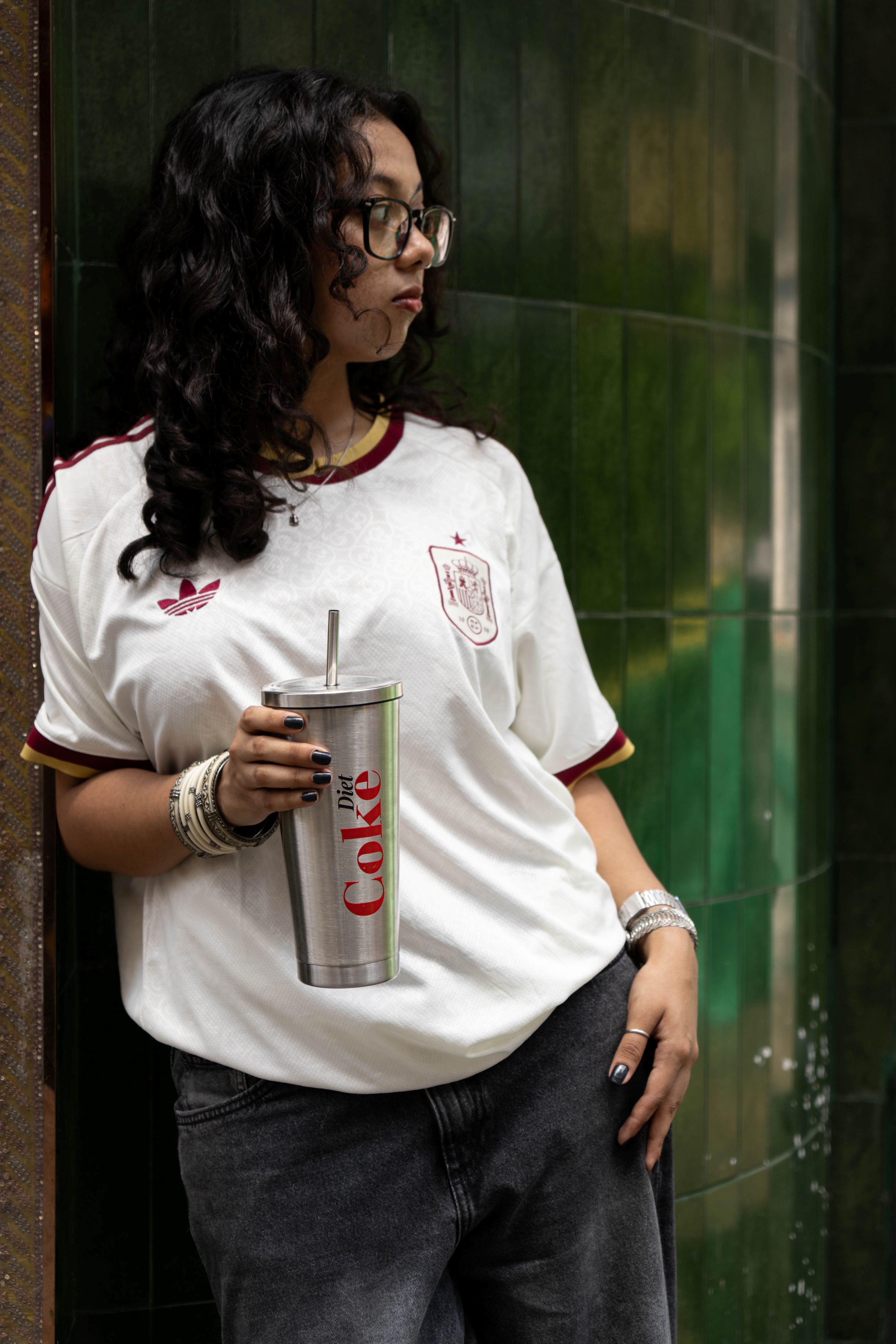 Silver Diet Coke Tumbler