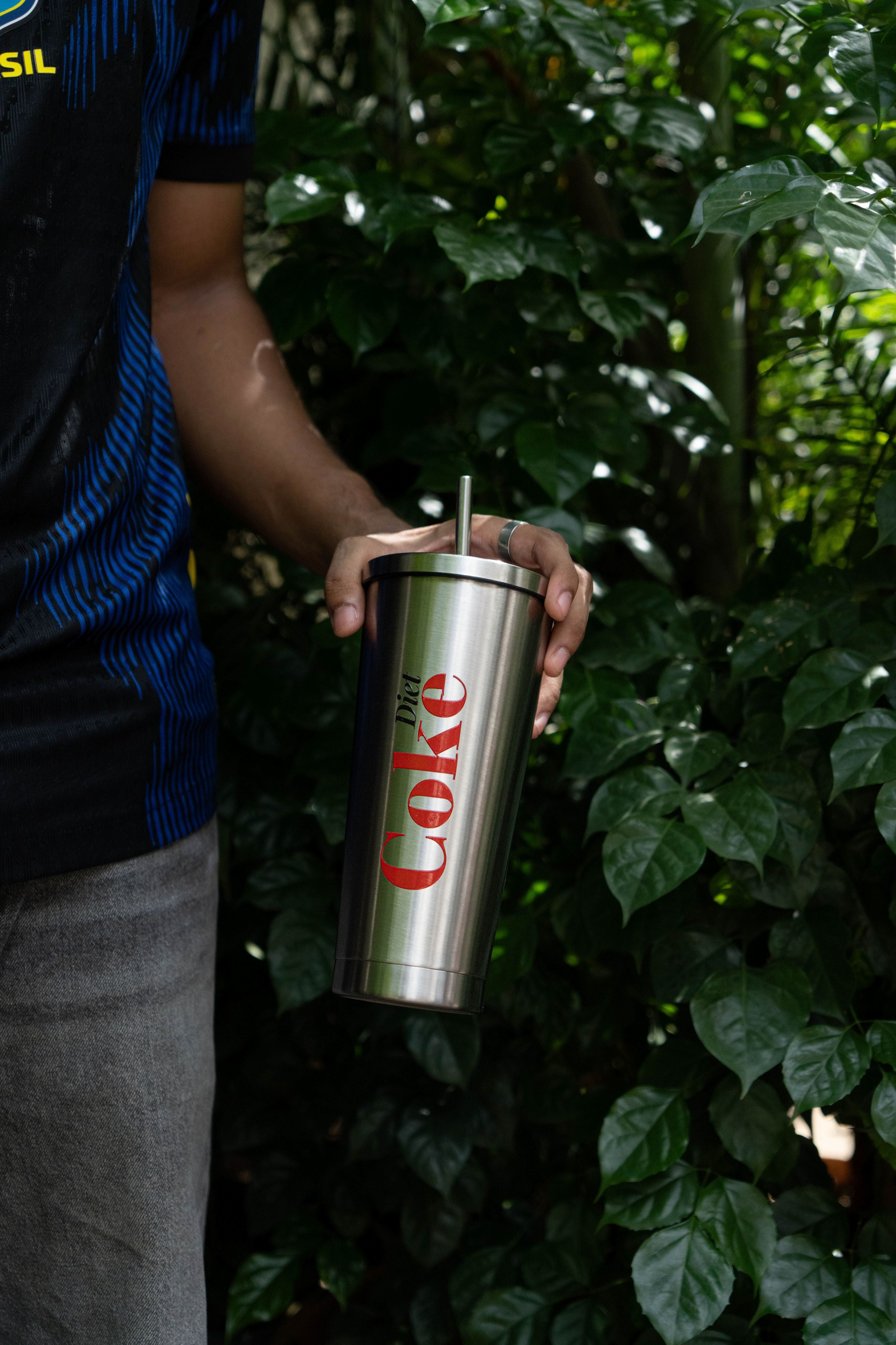 Silver Diet Coke Tumbler