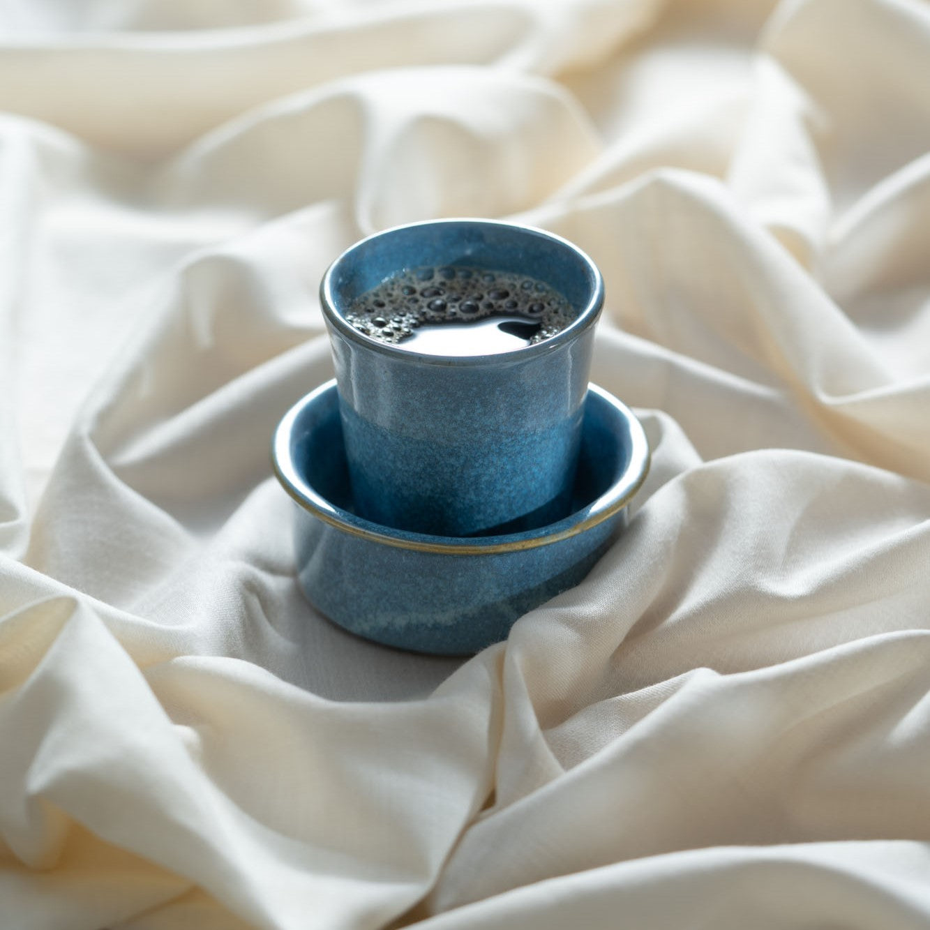 Blue Filter Coffee Cup