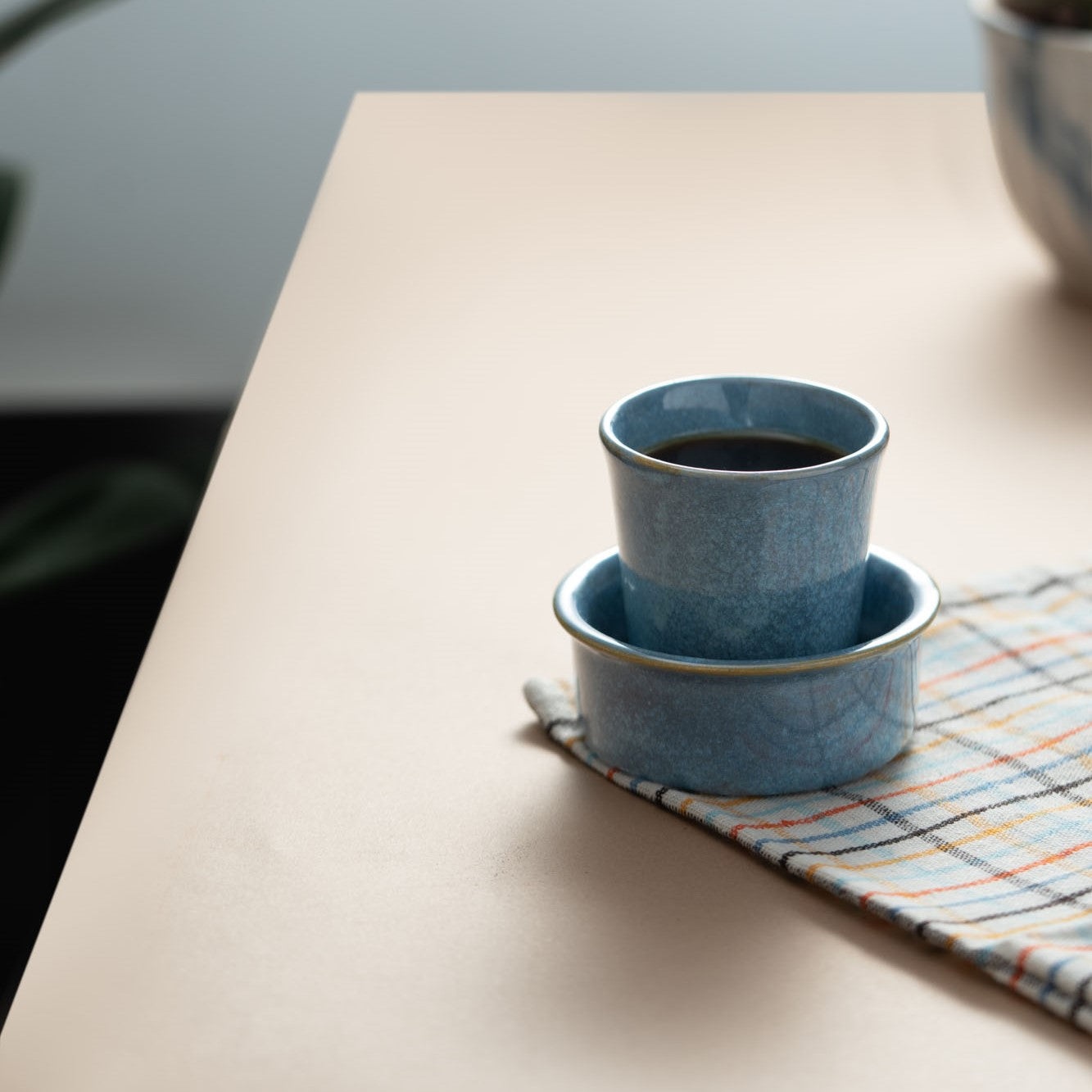 Blue Filter Coffee Cup