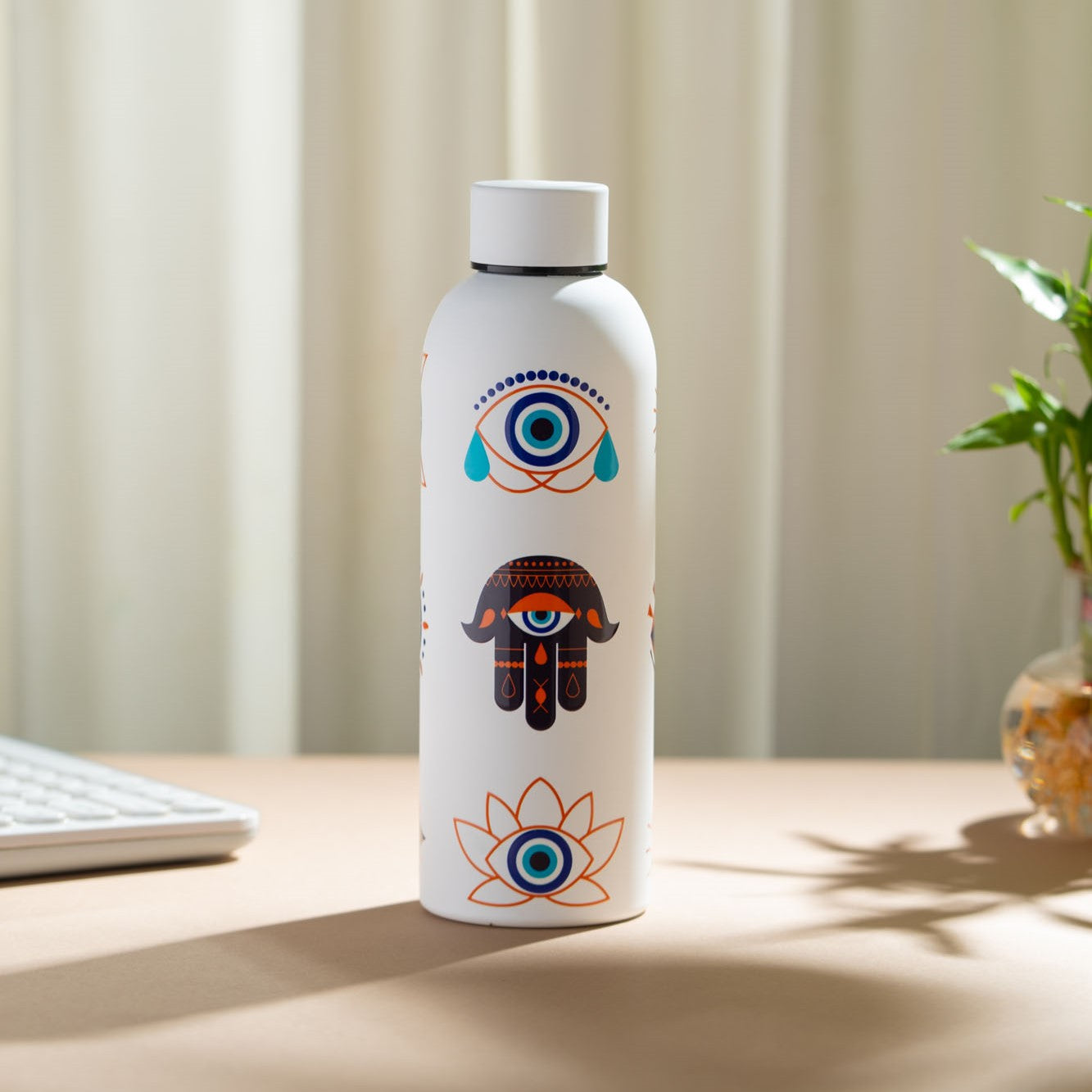 Evil Eye White Bottle