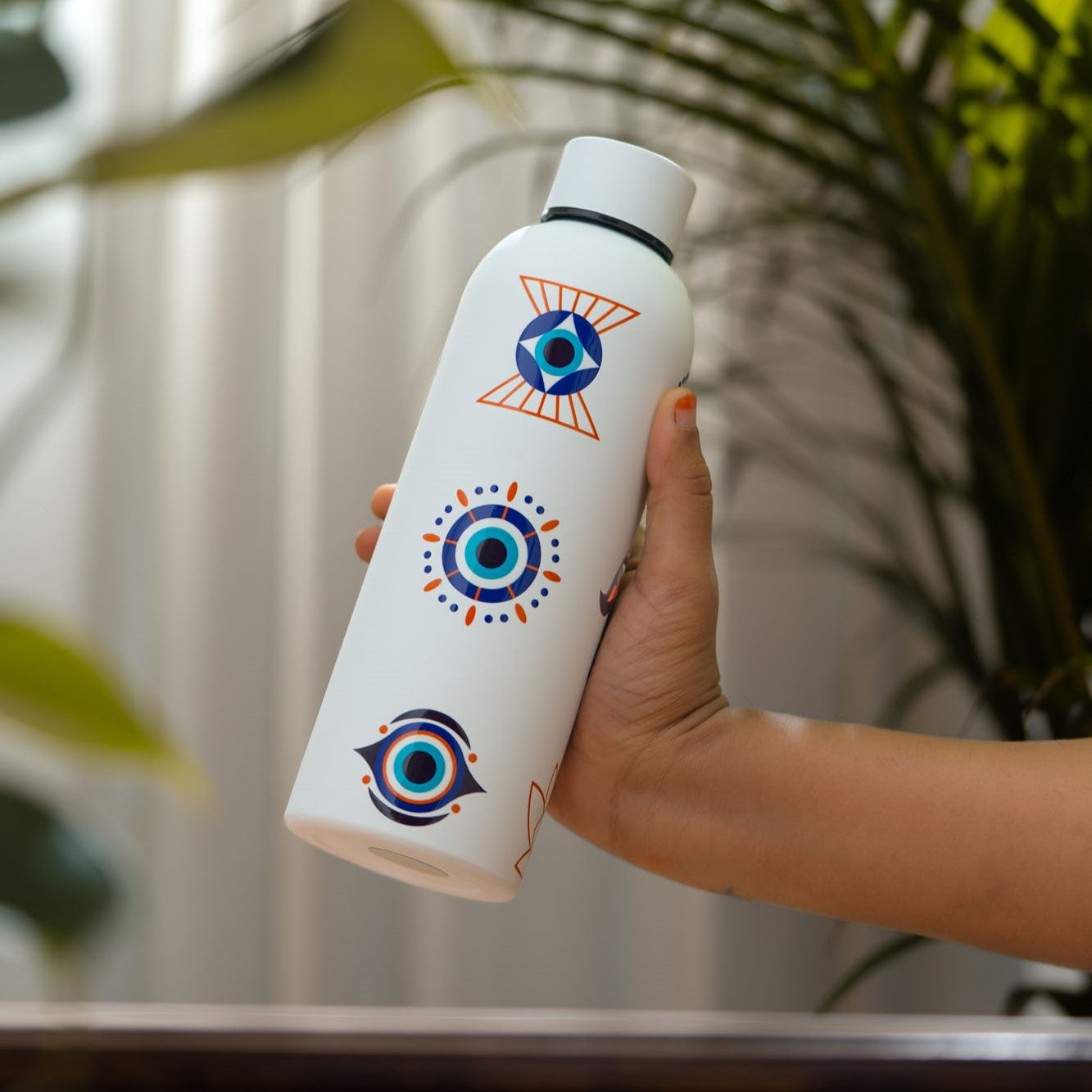 Evil Eye White Bottle