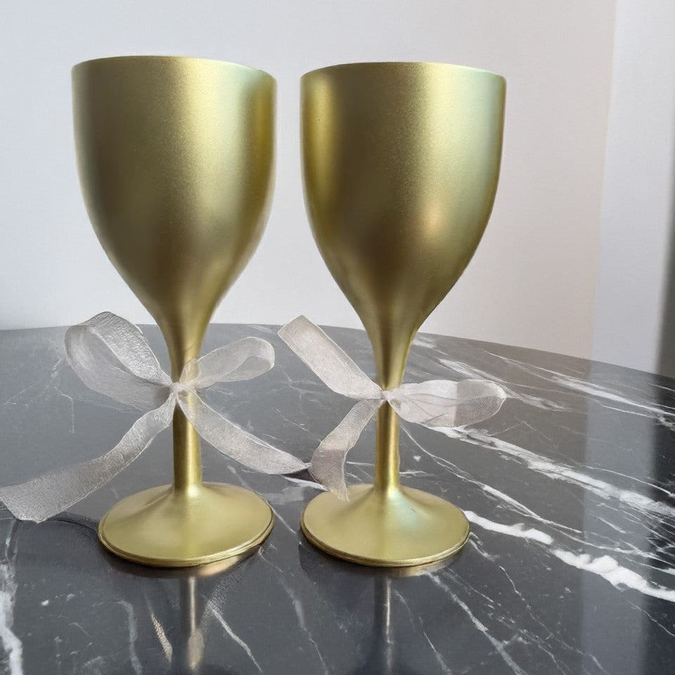 Golden Wine Glasses