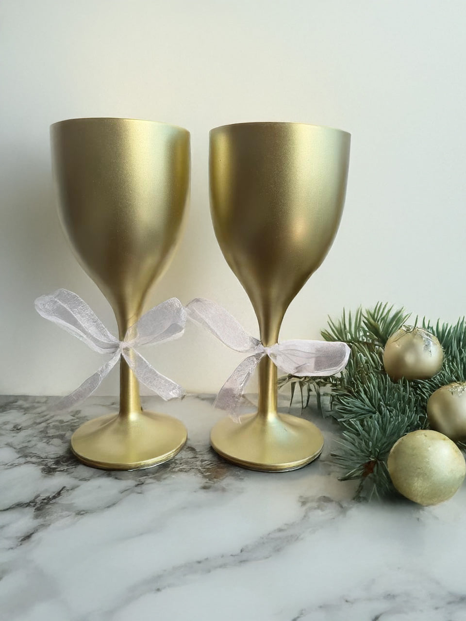 Golden Wine Glasses