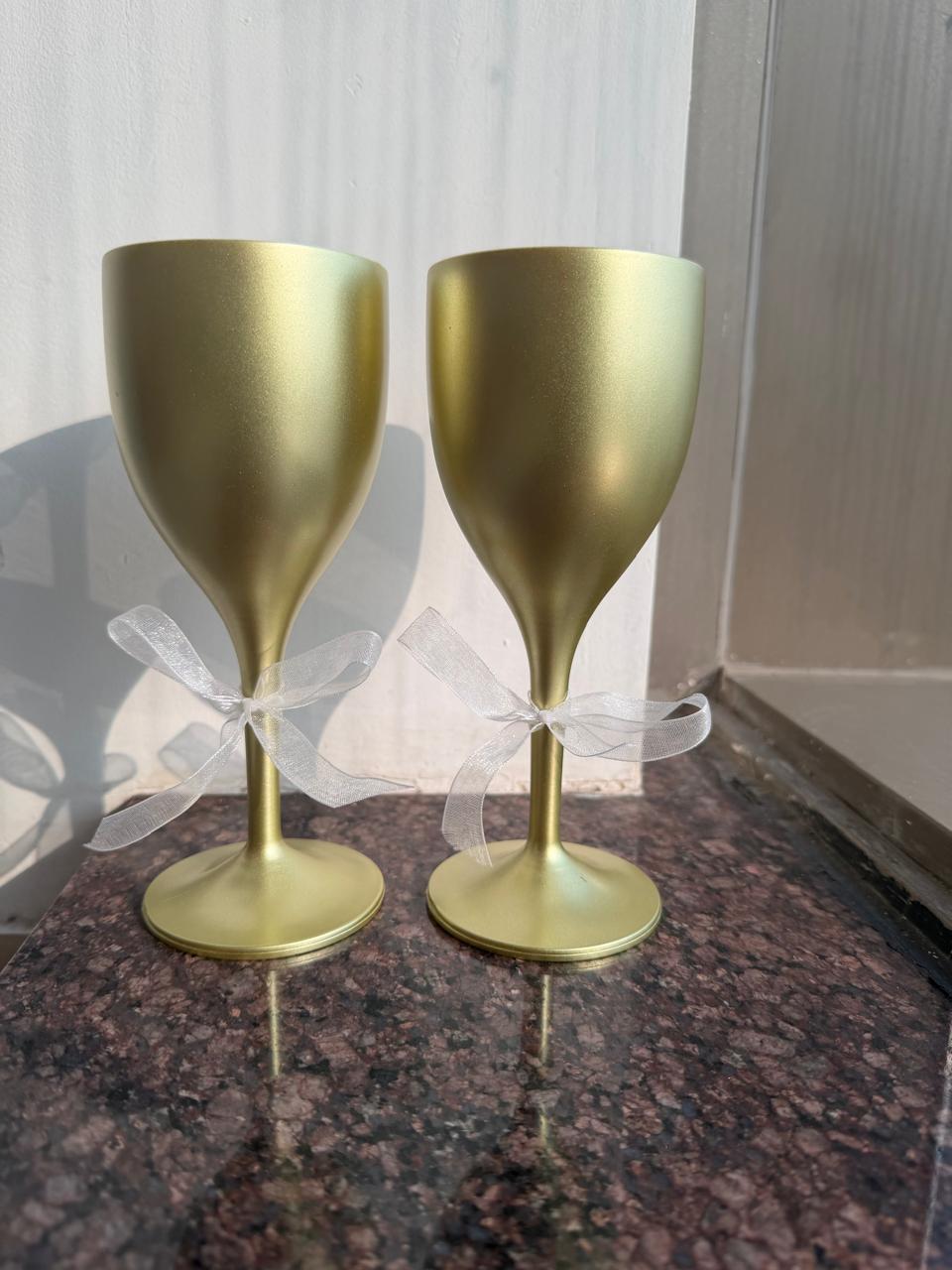 Golden Wine Glasses
