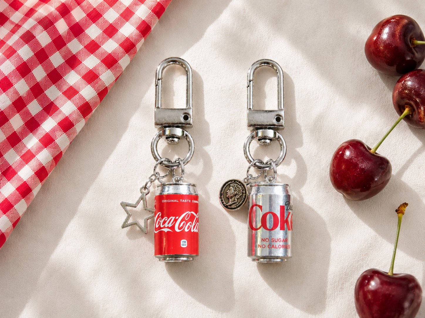 Mini Soda Can Keychains