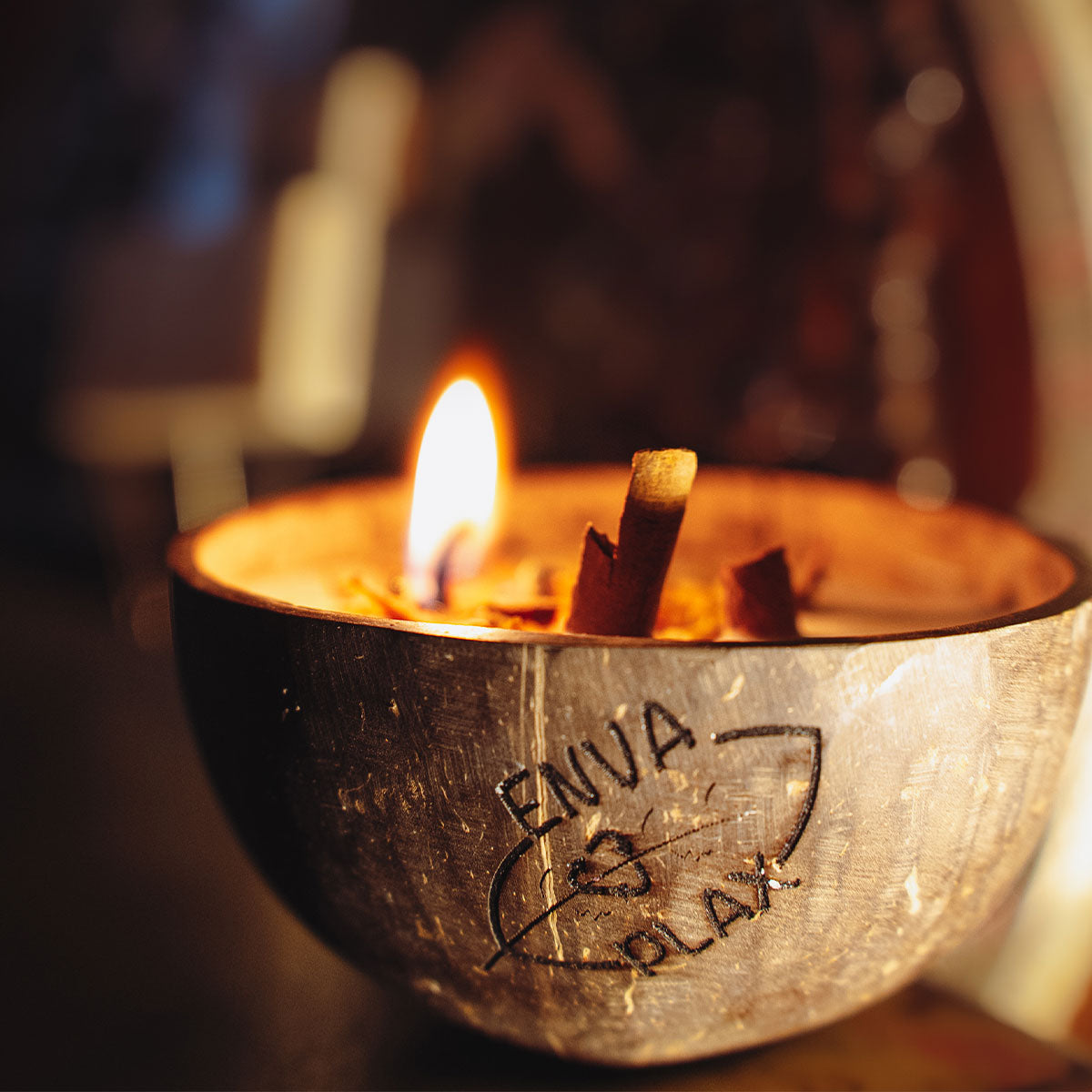 Coconut Shell Soy Candles