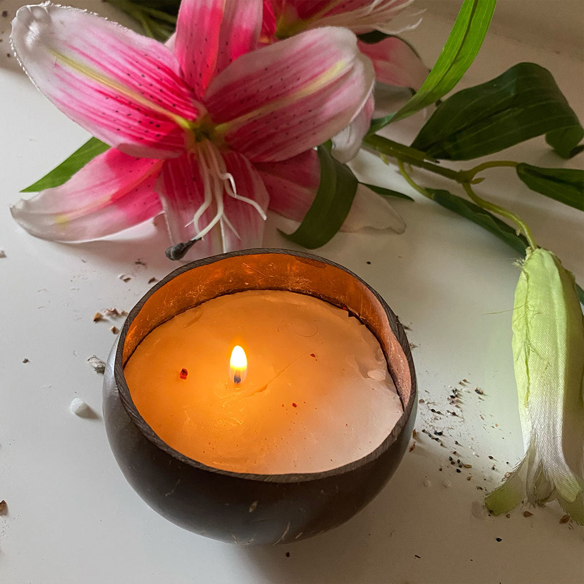 Coconut Shell Soy Candles