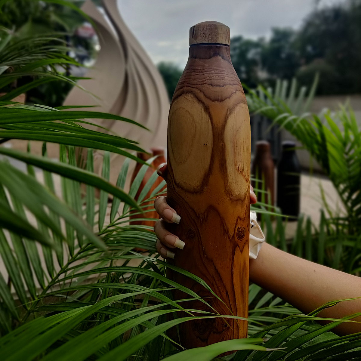 Wooden Copper Bottle - Enva Plax